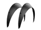 Clinched Classic 9cm (3.5") universal fender flares, pair, three-quarter view