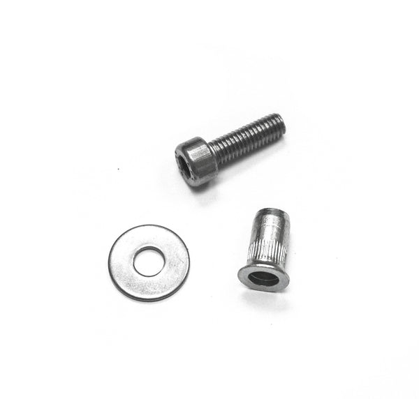 Clinched Type 2 installation hardware kit with socket head bolts and flat washers, view 3