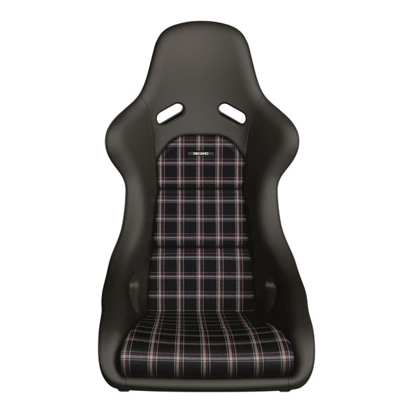Recaro Classic Pole Position seat — Black Leather / Classic Checkered (view 2)