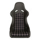 Recaro Classic Pole Position seat — Black Leather / Classic Checkered (view 2)